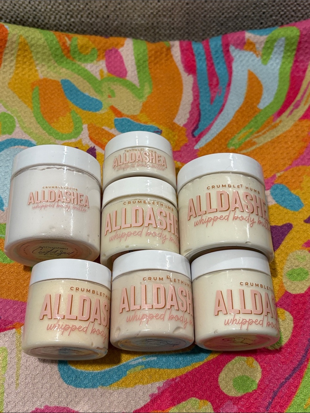 Alldashea Whipped Body Butter lot - open
